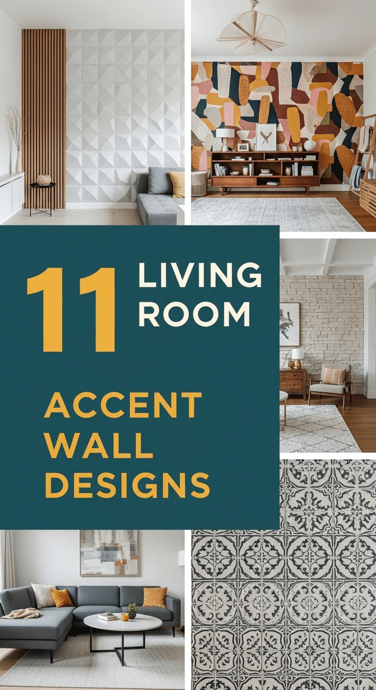 11 Living Room Accent Wall Designs: Creating a Captivating Focal Point