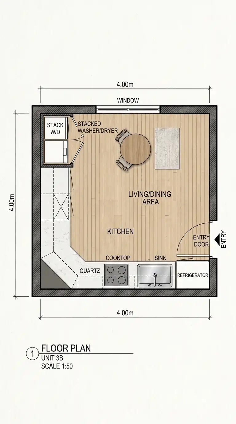 12 Kitchen and Laundry Combined Layouts