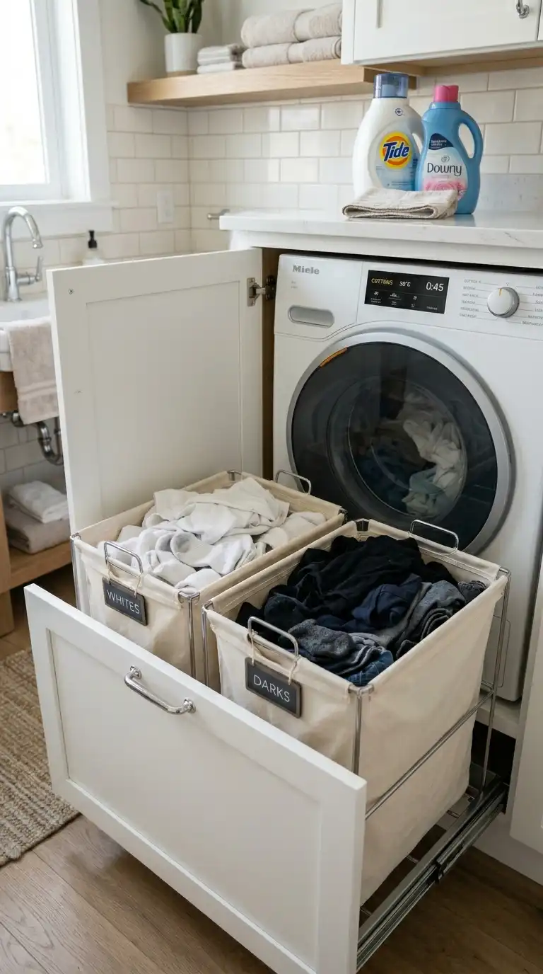 12 Laundry in Bathroom Designs