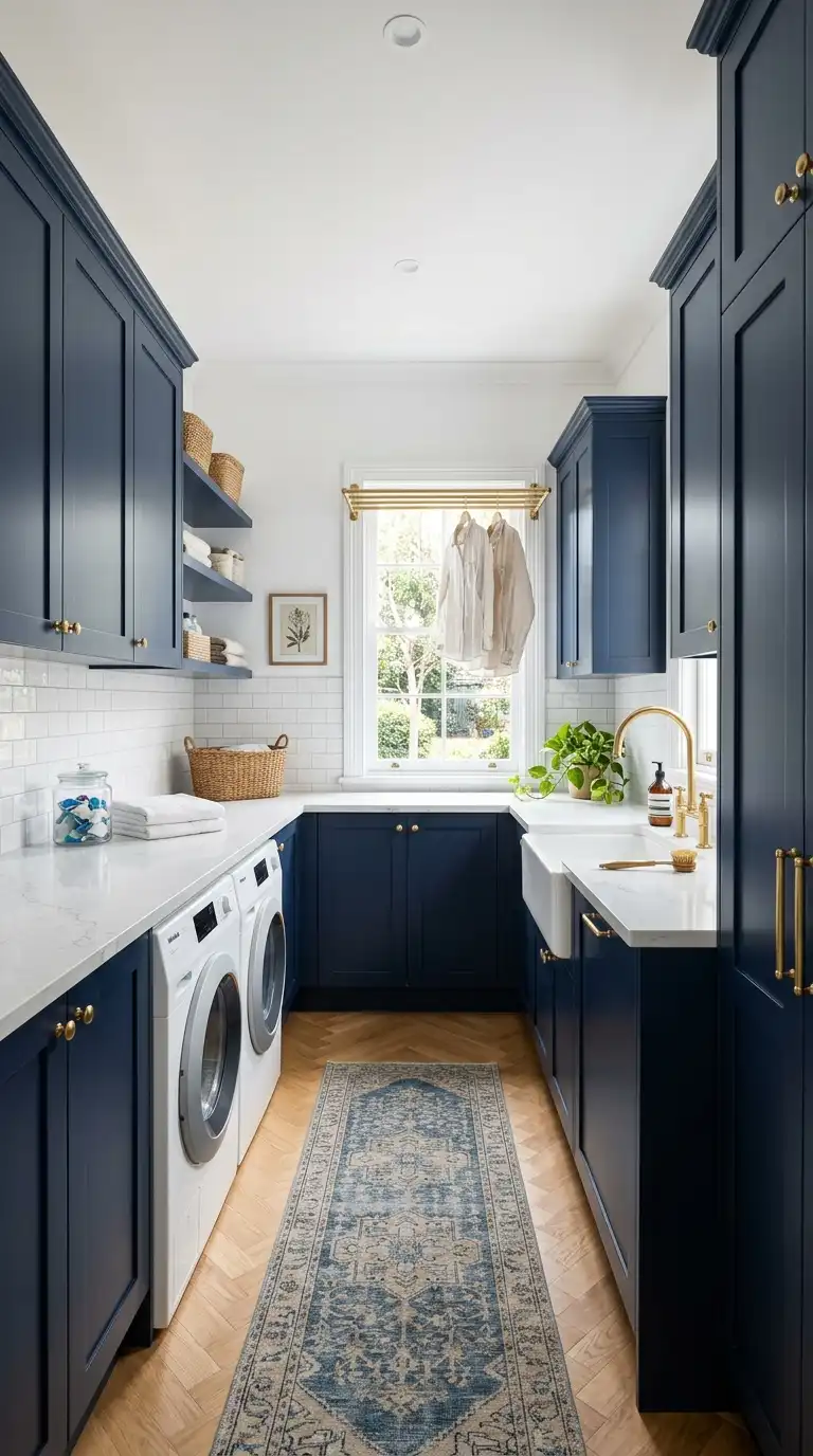 15 Blue Laundry Room Designs