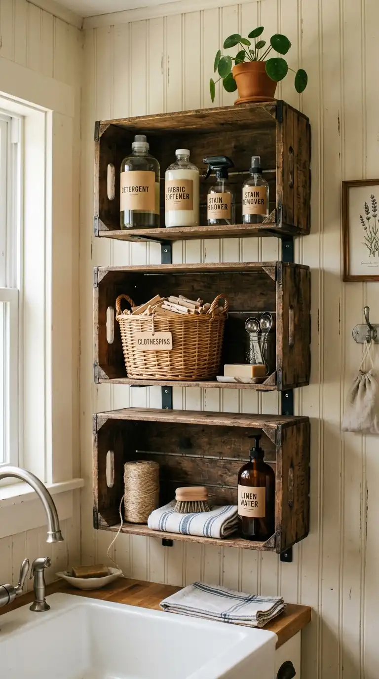 12 Laundry Room Shelves Ideas