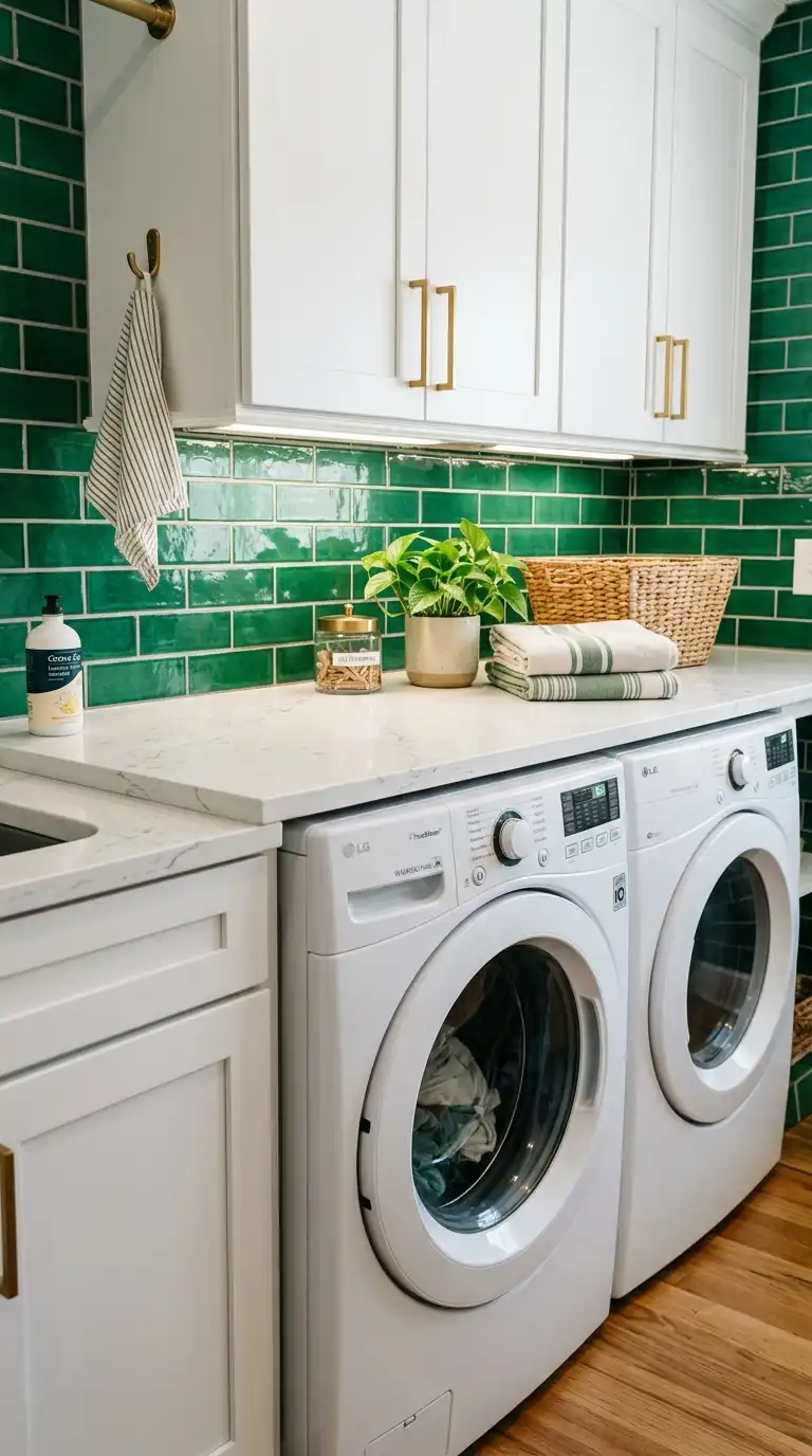 12 Green Laundry Room Ideas