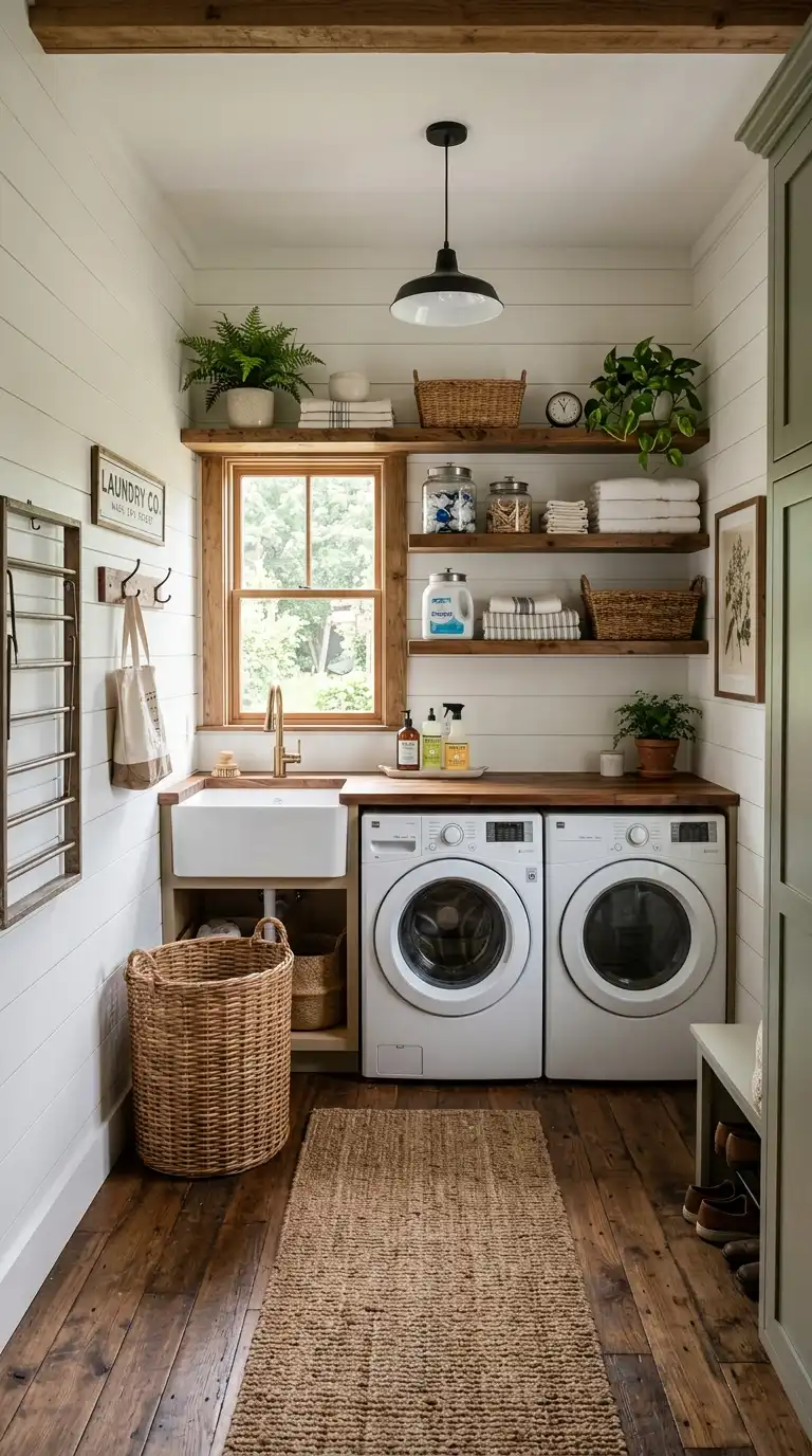 12 Rustic Laundry Room Ideas
