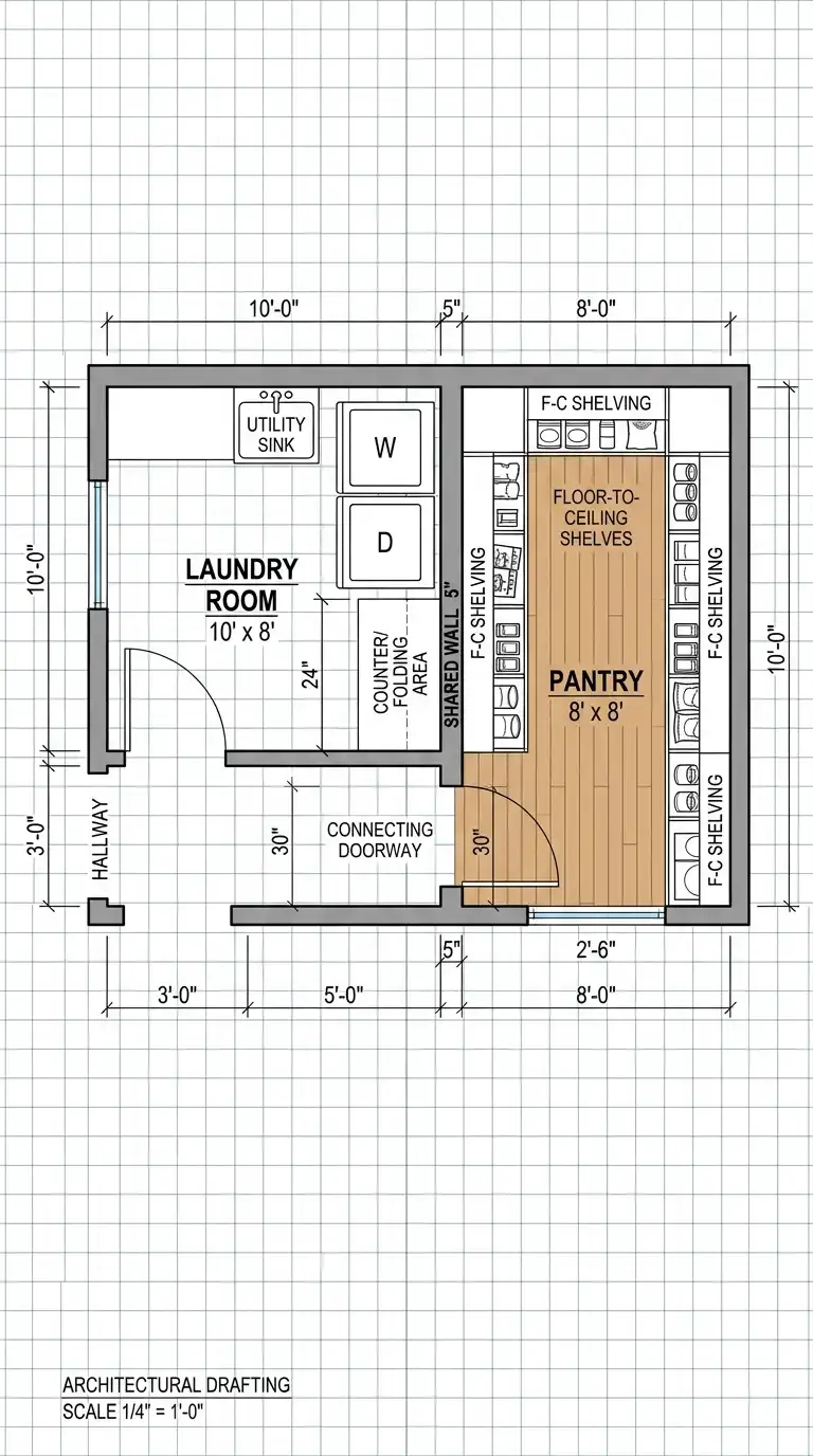 12 Pantry and Laundry Room Combo Layouts