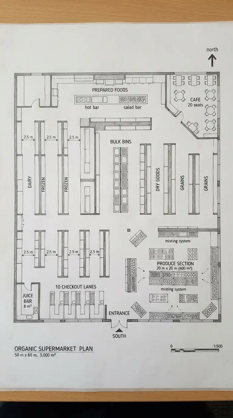 8 Supermarket Floor Plan Designs
