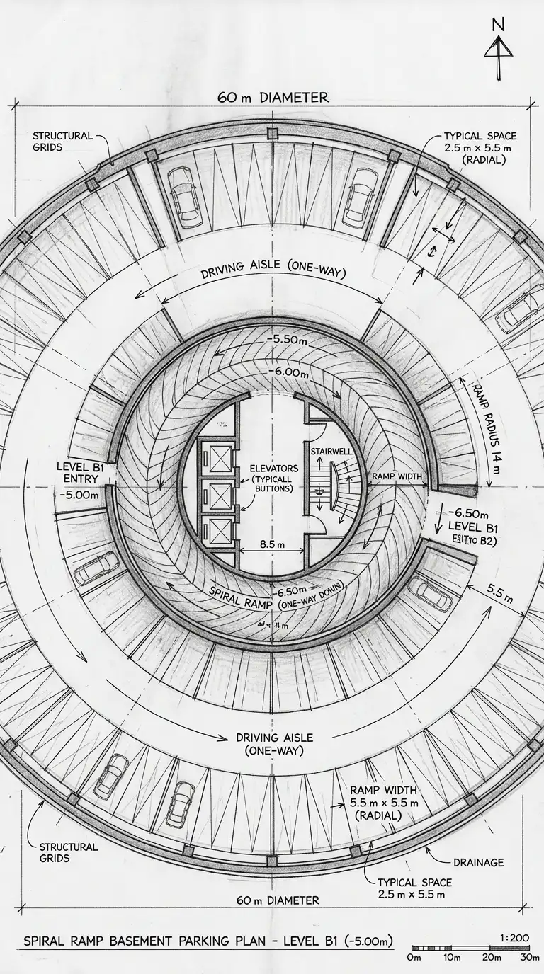 12 Basement Car Parking Plan