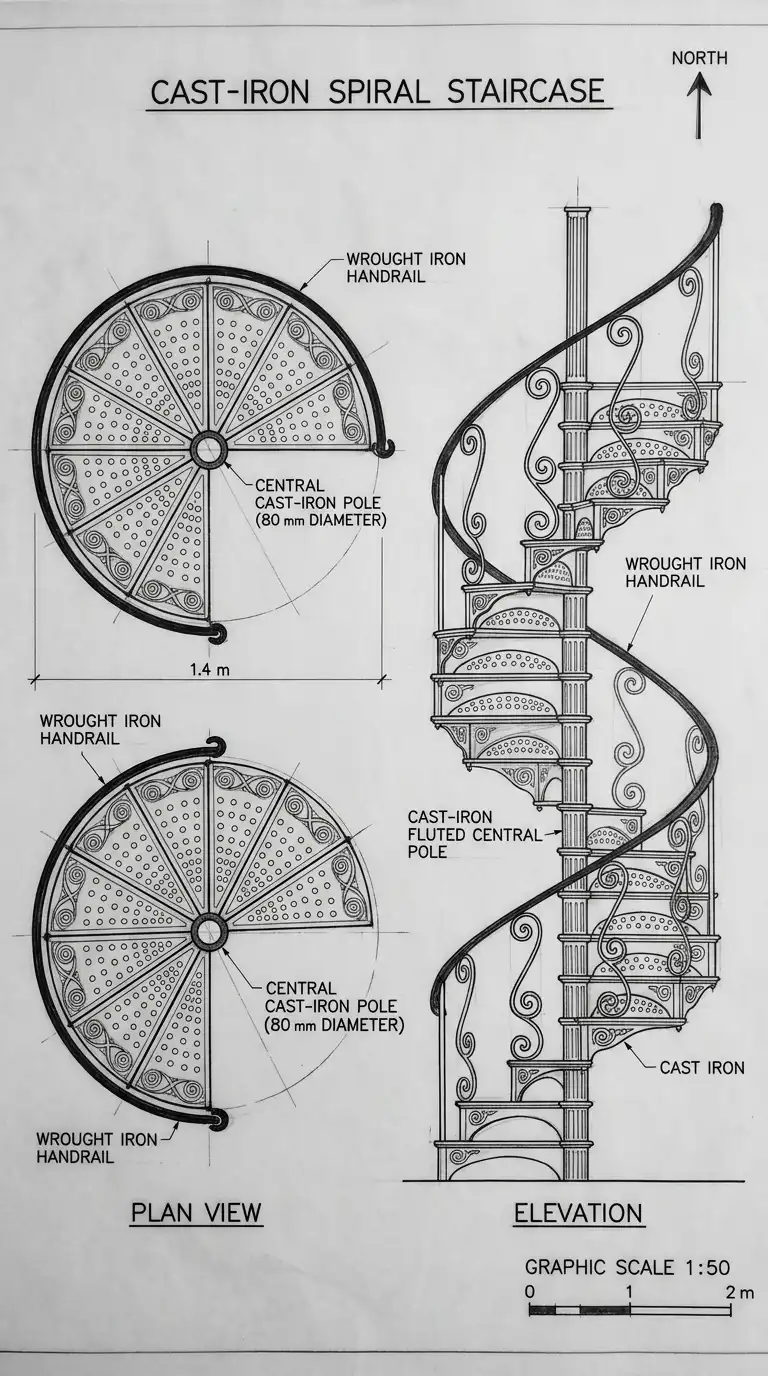 12 Spiral Staircase Plan Ideas