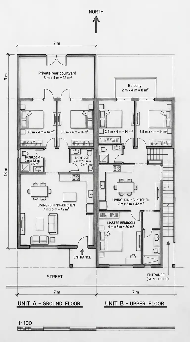 9 Townhouse Floor Plan Designs
