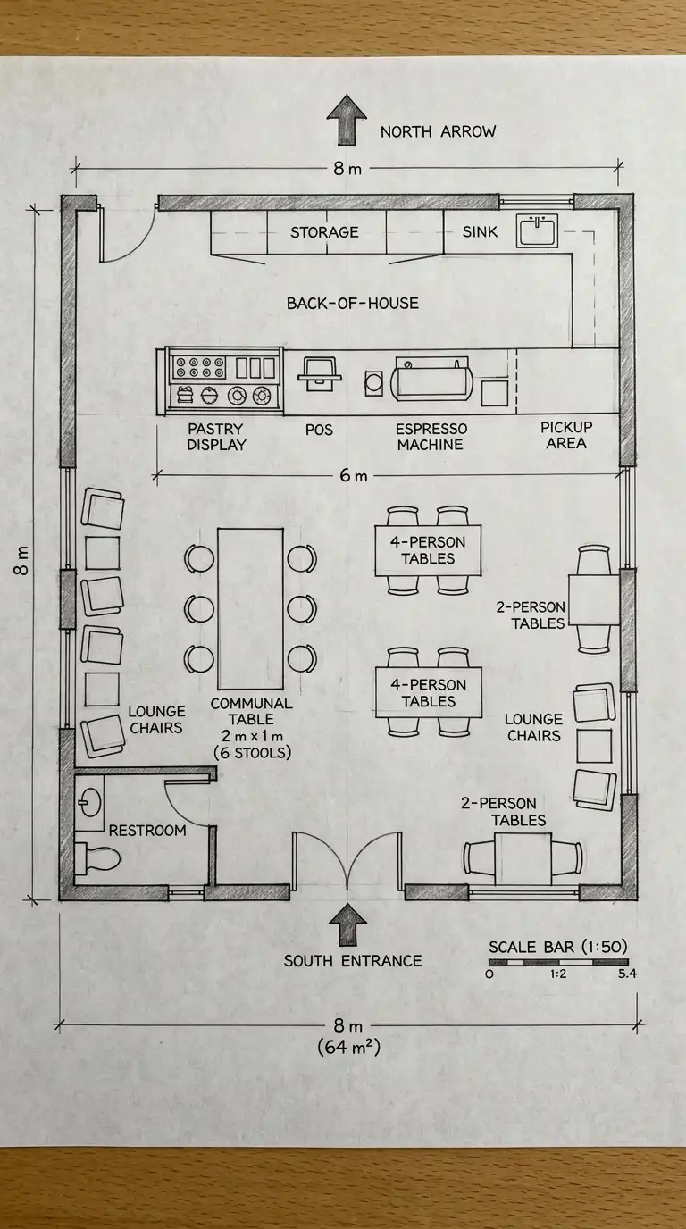 9 Small Cafe Floor Plan Layouts