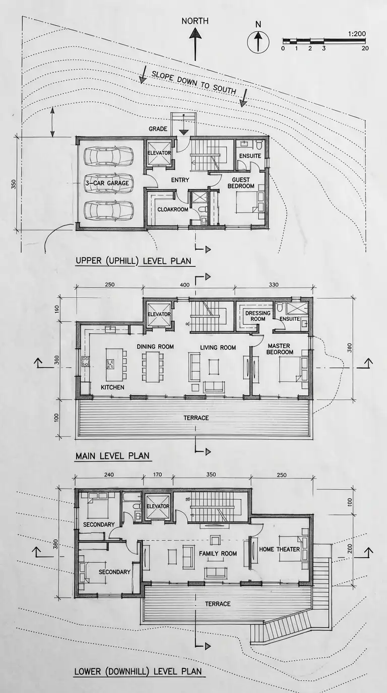 6 Plan de Maison Villa (Villa House Plan)