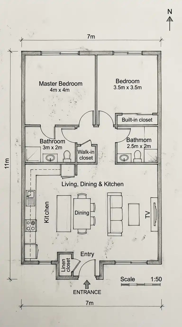 5 Different Apartment Plans