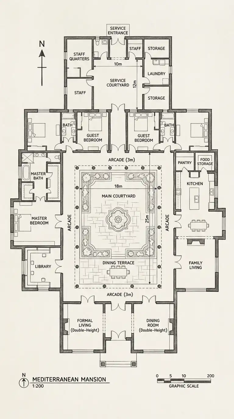 5 Mansion Floor Plans