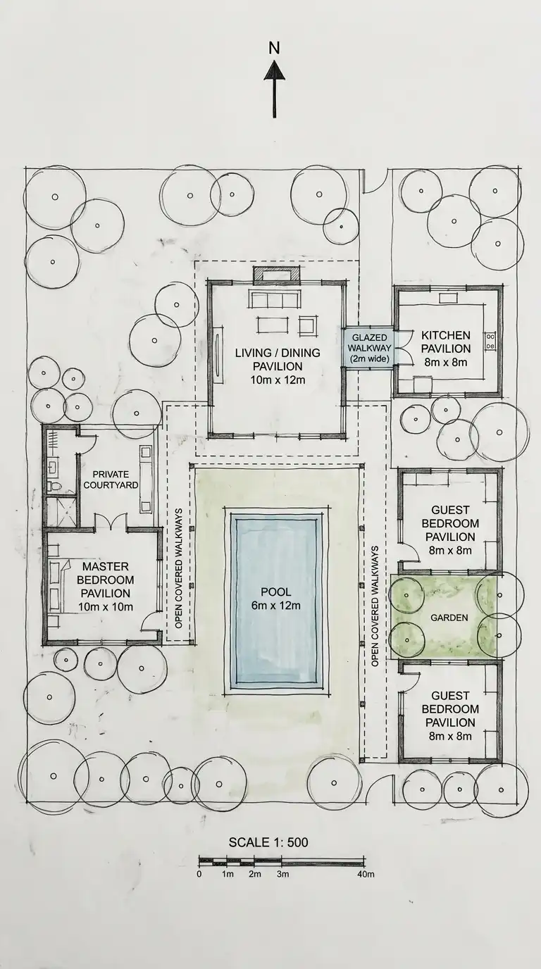 8 Villa Plan Ideas