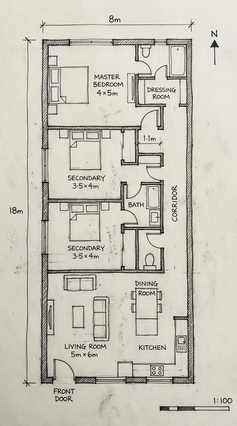 Plan Maison 3 Chambres