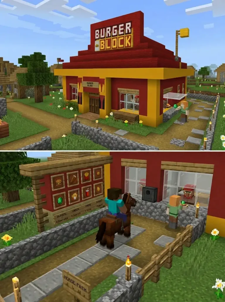 10 Restaurant Minecraft Ideas