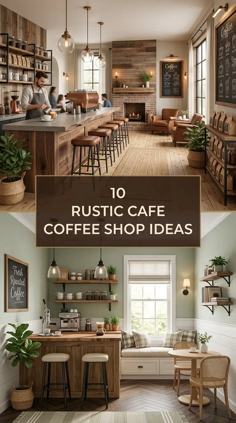 10 Rustic Cafe Coffee Shop Ideas