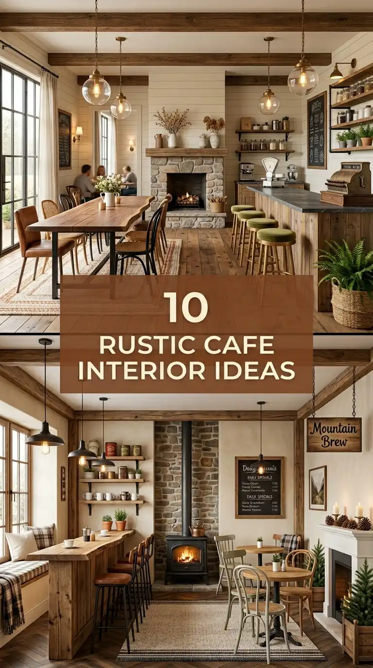 10 Rustic Cafe Interior Ideas