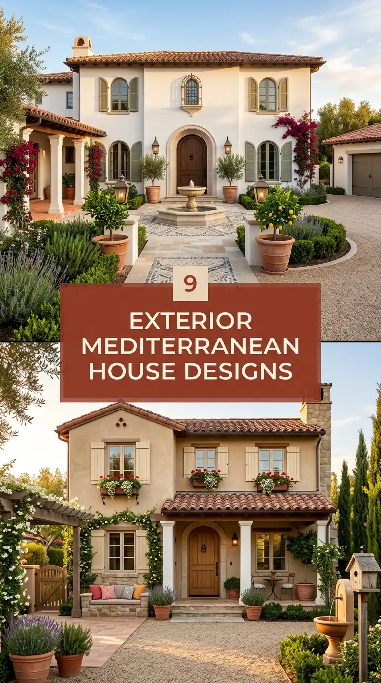 9 Exterior Mediterranean House Designs
