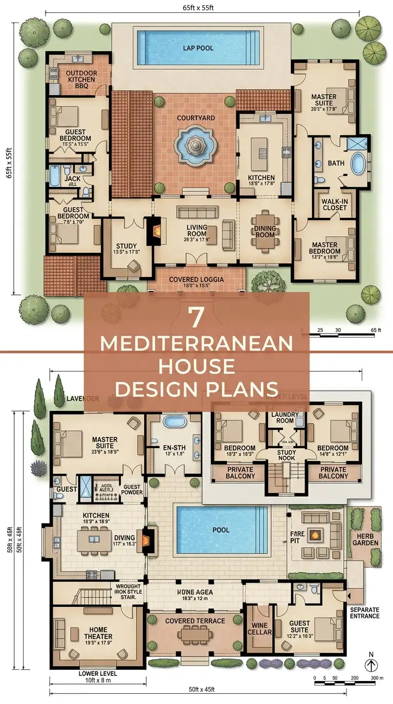 7 Mediterranean House Design Plans