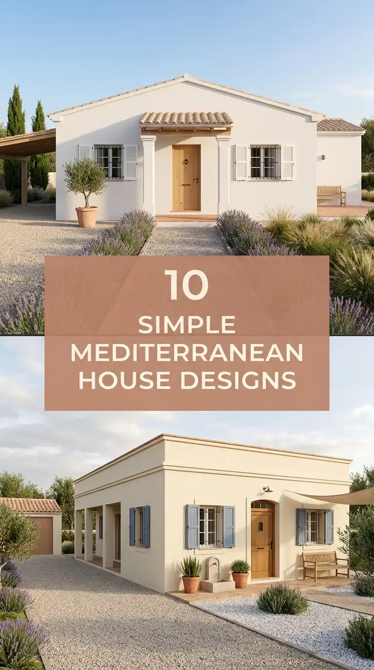 10 Simple Mediterranean House Designs