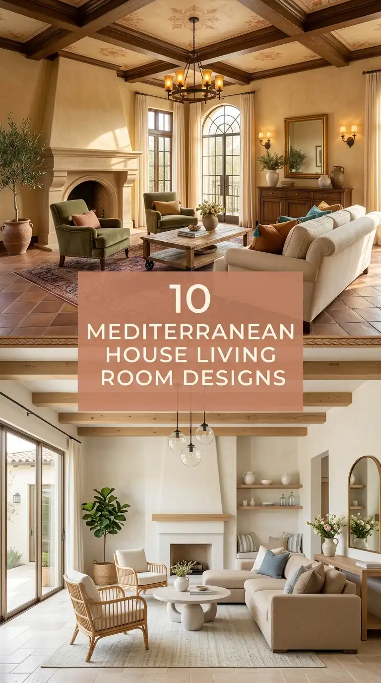 10 Mediterranean House Living Room Designs