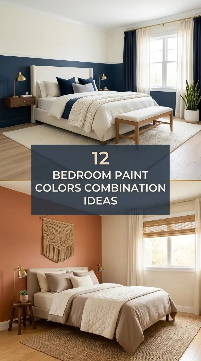 12 Bedroom Paint Colors Combination Ideas