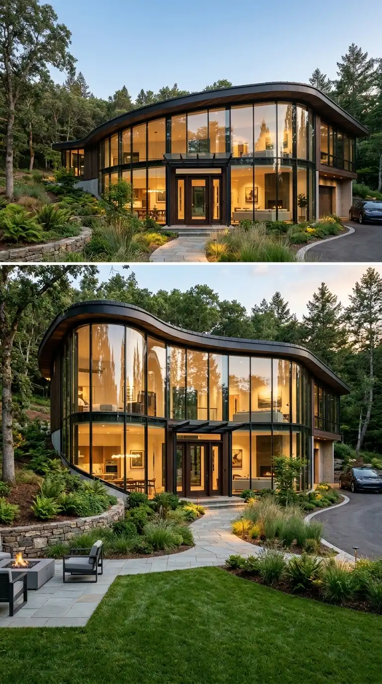 10 Modern Glass House Façade Designs