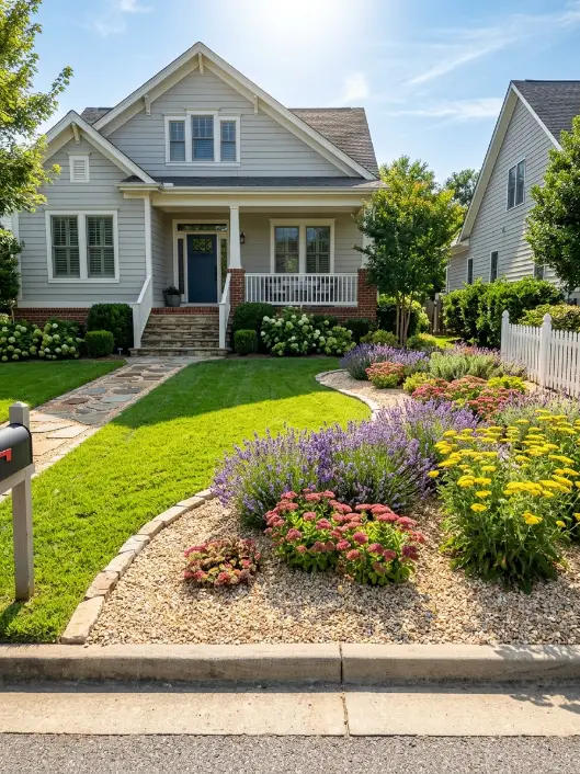 9 Full Sun Simple Landscaping Front Yard Ideas