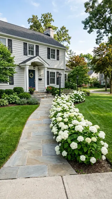 9 Simple Landscaping Front Yard Hydrangea Ideas