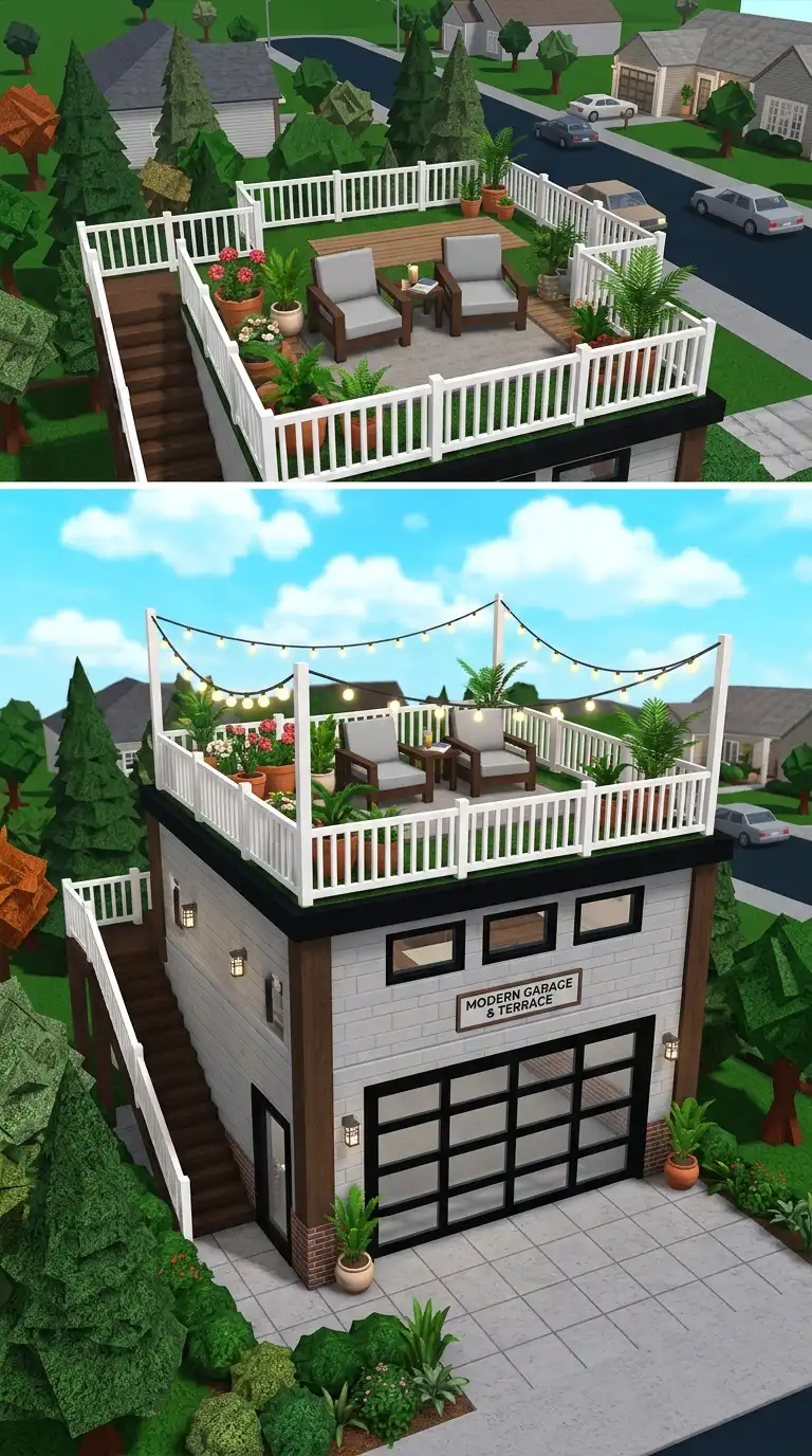 12 Bloxburg Garage Exterior Ideas